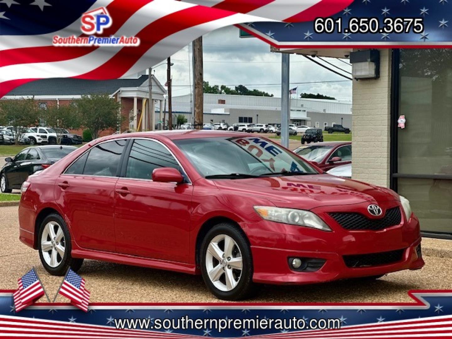 2010 RED TOYOTA CAMRY BASE; SE; LE; (4T1BF3EK7AU) , located at 922 W. Beacon St., Philadelphia, MS, 39350, (601) 650-3675, 32.770447, -89.127151 - Photo#0